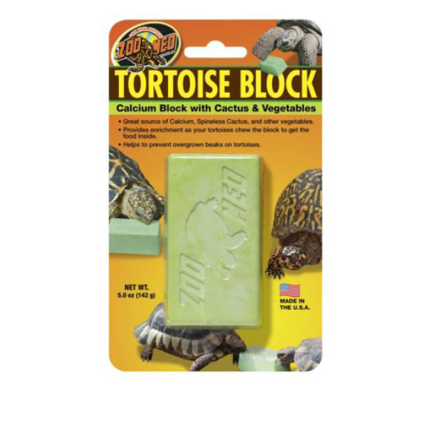 Tortoise Block with Opuntia Cactus & Veg