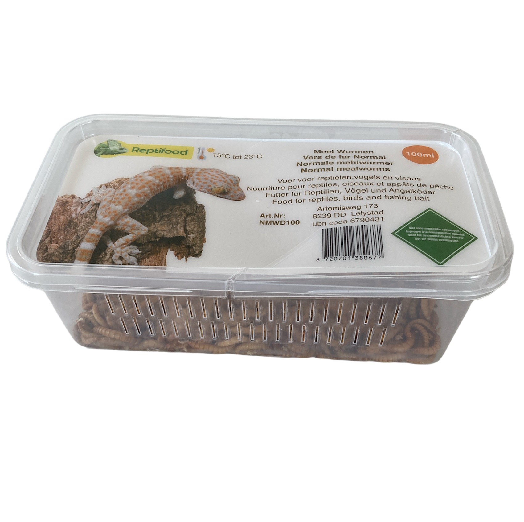Meelwormen in doosje 100 ml.